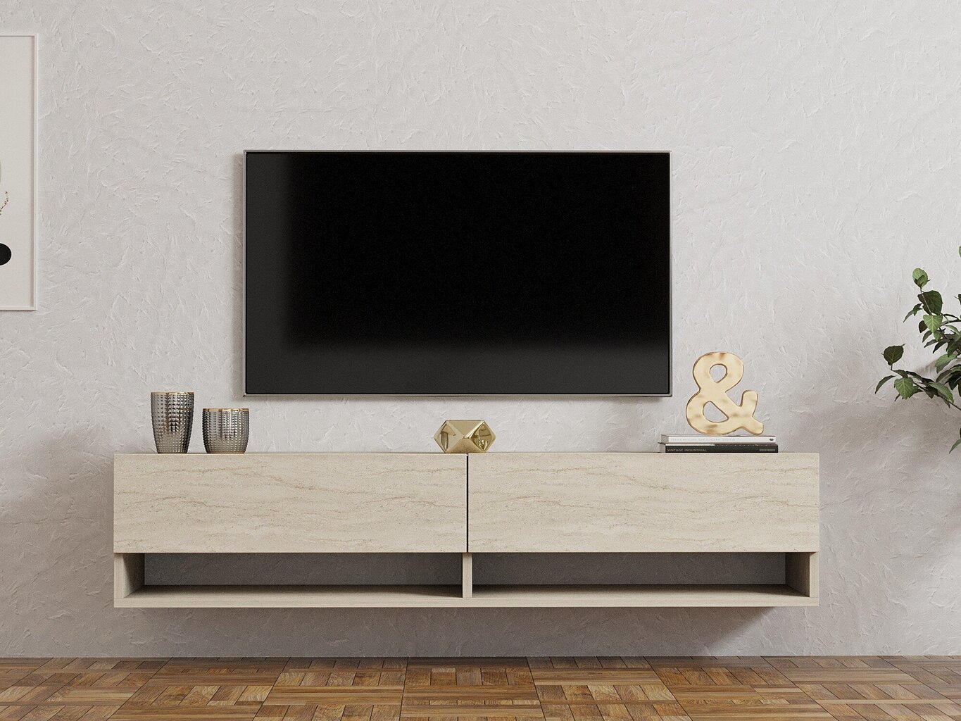 TV-taso Arges, ruskea hinta ja tiedot | TV-tasot | hobbyhall.fi