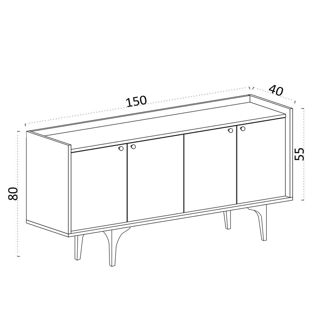 Senkki Navi Travertiini, beige hinta ja tiedot | Lipastot | hobbyhall.fi