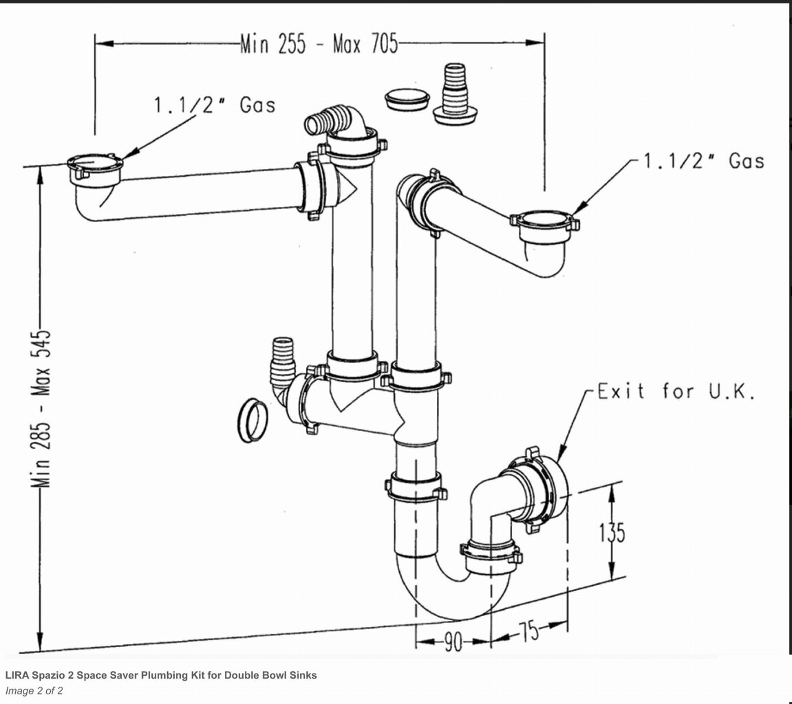 Siphon Lira Spazio 2, harmaa hinta ja tiedot | Vesilukot | hobbyhall.fi