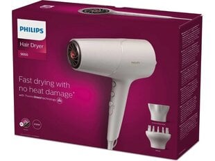 Philips 5000 series BHD501/20 hiustenkuivaaja 2100 W valkoinen hinta ja tiedot | Hiustenkuivaajat | hobbyhall.fi