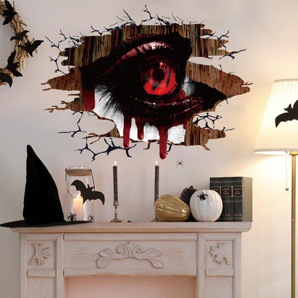 Horror Halloween -tarrat, 29X59cmX2kpl hinta ja tiedot | Juhlakoristeet | hobbyhall.fi