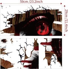 Horror Halloween -tarrat, 29X59cmX2kpl hinta ja tiedot | Juhlakoristeet | hobbyhall.fi