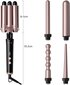 Curling Iron Wand 5 in 1 -kiharrussauvasarja, jossa 5 vaihdettavaa keraamista kiharrinsauvaa, nopeasti lämpenevä hiussauvan kiharrin kaikille hiustyypeille hinta ja tiedot | Suoristusraudat ja kihartimet | hobbyhall.fi