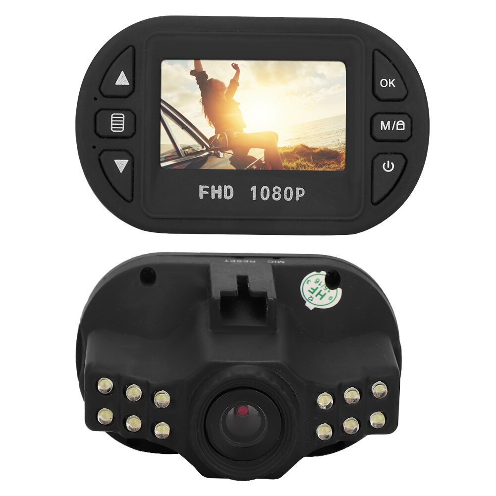 C600 Professional Night Vision Loop Record Car DVR-kameran ajotallennin hinta ja tiedot | Peruutuskamerat ja peruutustutkat | hobbyhall.fi