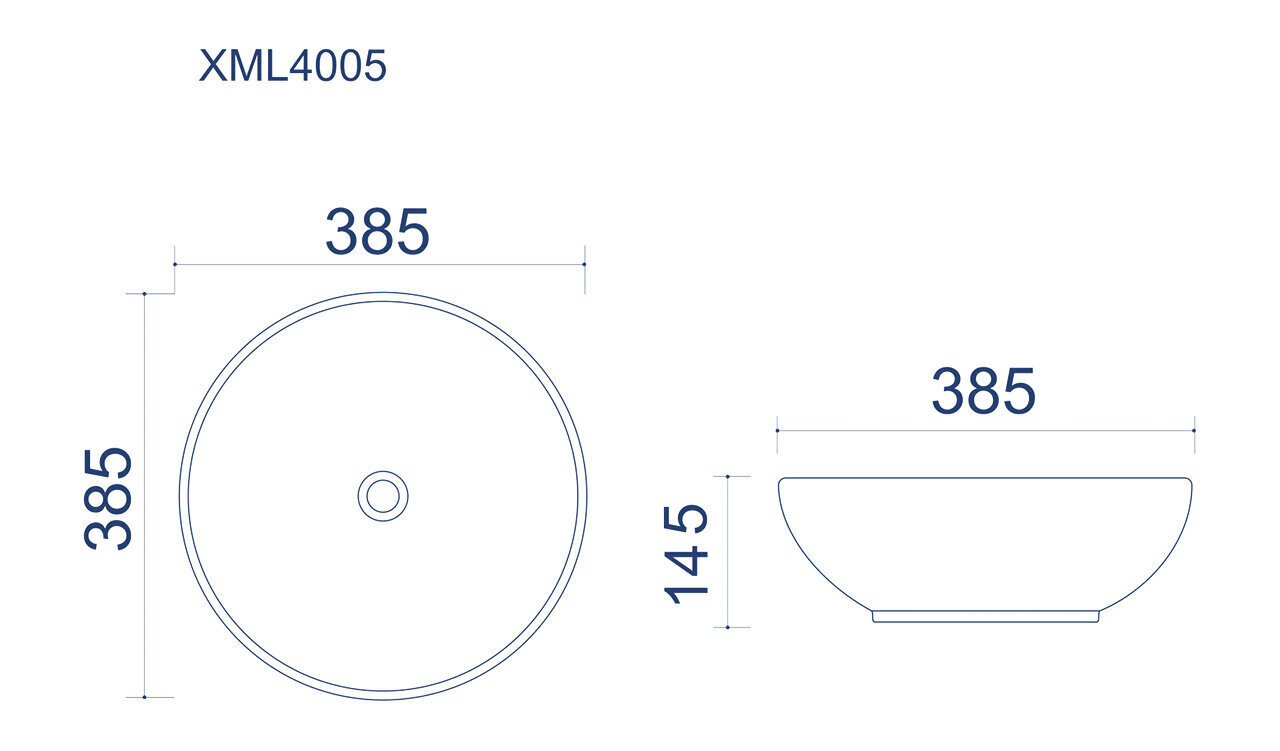 Allas LENA 385*385*145 mm hinta ja tiedot | Pesualtaat | hobbyhall.fi