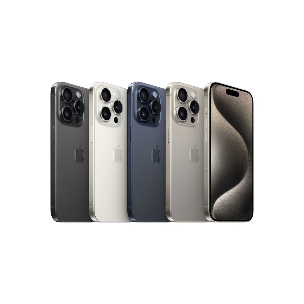 Apple iPhone 15 Pro 15,5 cm (6,1") Dual SIM iOS 17 5G USB Type C 256 Gt Titanium, Valkoinen hinta ja tiedot | Matkapuhelimet | hobbyhall.fi