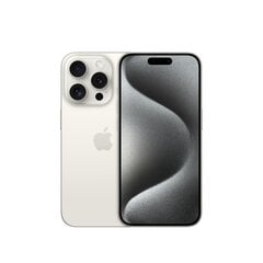 Apple iPhone 15 Pro 15,5 cm (6,1") Dual SIM iOS 17 5G USB Type C 256 Gt Titanium, Valkoinen hinta ja tiedot | Matkapuhelimet | hobbyhall.fi