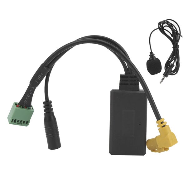 12-nastainen auto Bluetooth AUX Bluetooth-sovitin Multimedia äänikaapeli mikrofoni handsfree sovi MMI 3G / Q5 / A4L / A6L / Q7 / A5 / S5