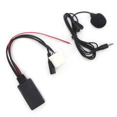 Auton Bluetooth Stereo Radio Audio Jatkettava Wire Phone Hands Free Mic Adapter sopii Mazda 2 / 3 / 5 / 6 / MX5 / RX8 2006-On hinta ja tiedot | USB-sovittimet äänentoistoon | hobbyhall.fi