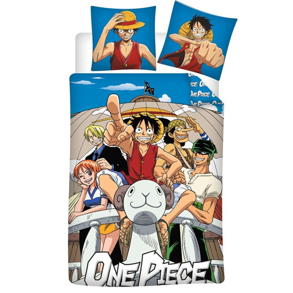 One Piece sängynpeite 140×200 cm, 65×65 cm hinta ja tiedot | Vuodevaatteet lapsille | hobbyhall.fi