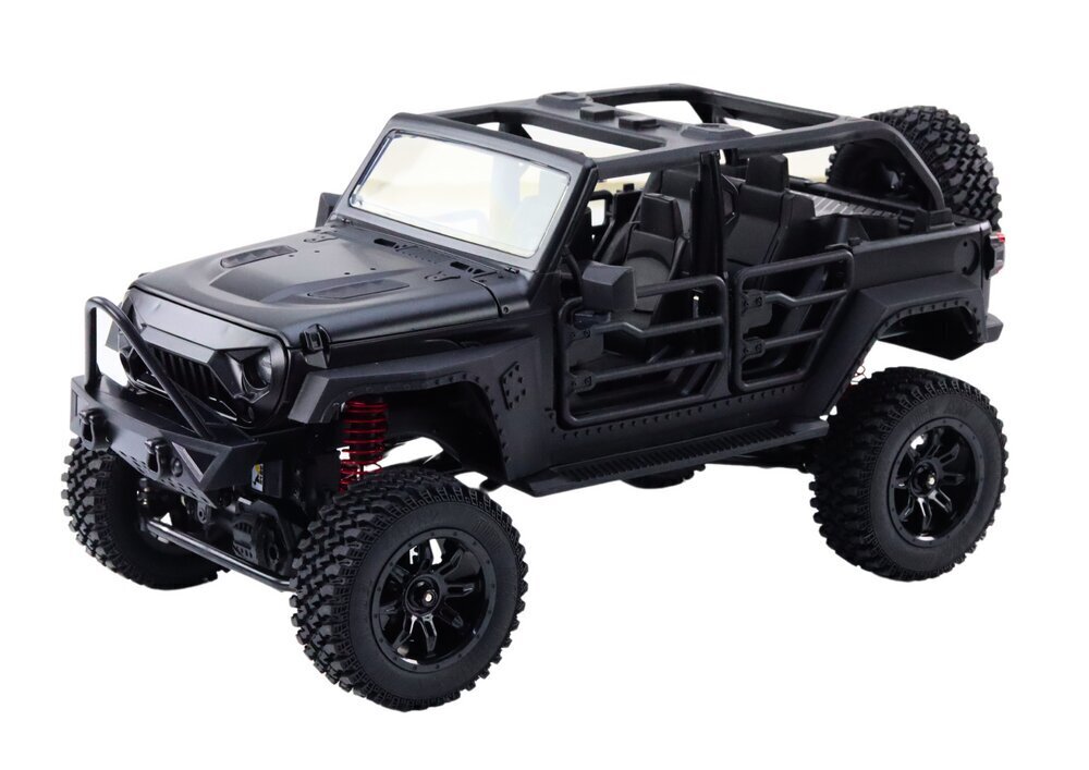 Kauko-ohjattava auto 2.4G 4x4, musta hinta ja tiedot | Poikien lelut | hobbyhall.fi