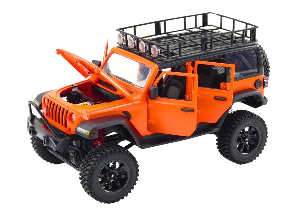 Kauko-ohjattava auto 2.4G 4x4, oranssi hinta ja tiedot | Poikien lelut | hobbyhall.fi