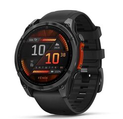 Garmin fēnix® 8 – 47mm AMOLED Slate grey with Black silicone band hinta ja tiedot | Älykellot | hobbyhall.fi