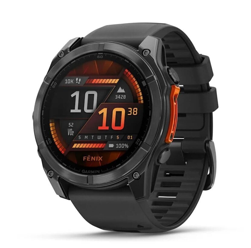 Garmin fēnix® 8 – 51mm AMOLED Slate Gray with Black Silicone Band hinta ja tiedot | Älykellot | hobbyhall.fi