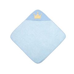 Hupullinen pyyhe Canpol Babies King, 26/800, 85x85cm, sininen hinta ja tiedot | Kylpyvälineet | hobbyhall.fi