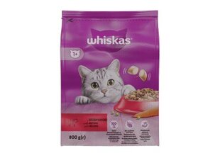 Whiskas Adult kissoille, naudanlihalla, 800 g x 5 kpl. hinta ja tiedot | Kissan kuivaruoka | hobbyhall.fi