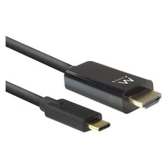 Ewent EW9824, USB-C/HDMI, 2 m hinta ja tiedot | Kaapelit ja adapterit | hobbyhall.fi