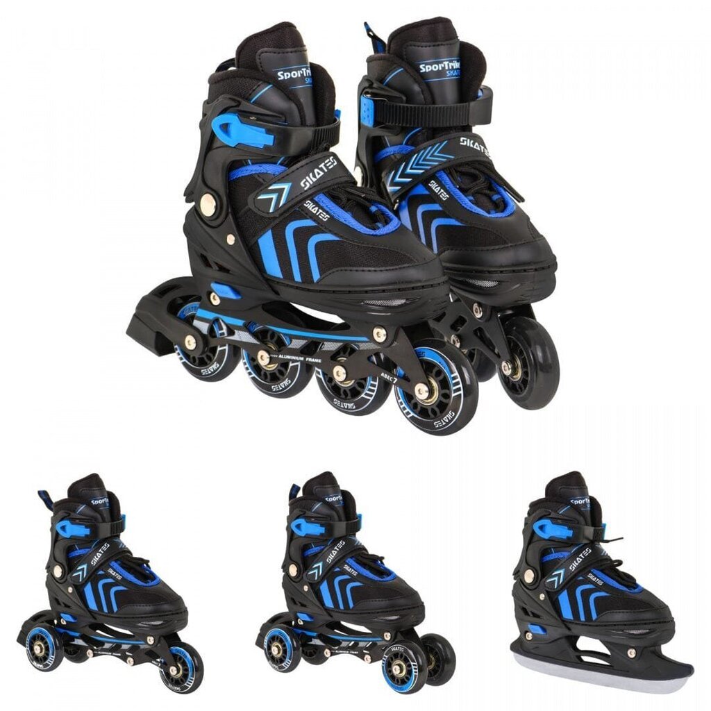 Rullaluistimet SporTrike Skates 4in1, sininen hinta ja tiedot | Rullaluistimet | hobbyhall.fi