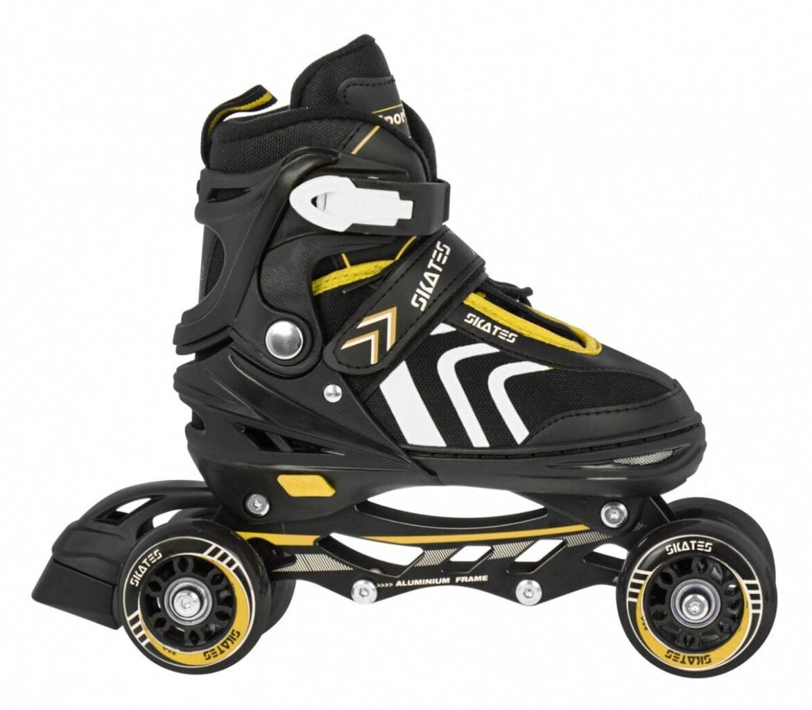 Rullaluistimet SporTrike Skates 4in1, keltainen hinta ja tiedot | Rullaluistimet | hobbyhall.fi