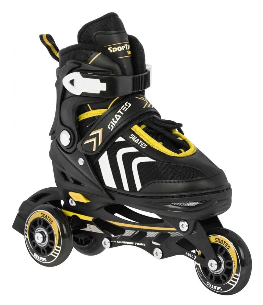 Rullaluistimet SporTrike Skates 4in1, keltainen hinta ja tiedot | Rullaluistimet | hobbyhall.fi