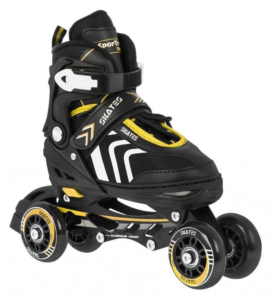 Rullaluistimet SporTrike Skates 4in1, keltainen hinta ja tiedot | Rullaluistimet | hobbyhall.fi