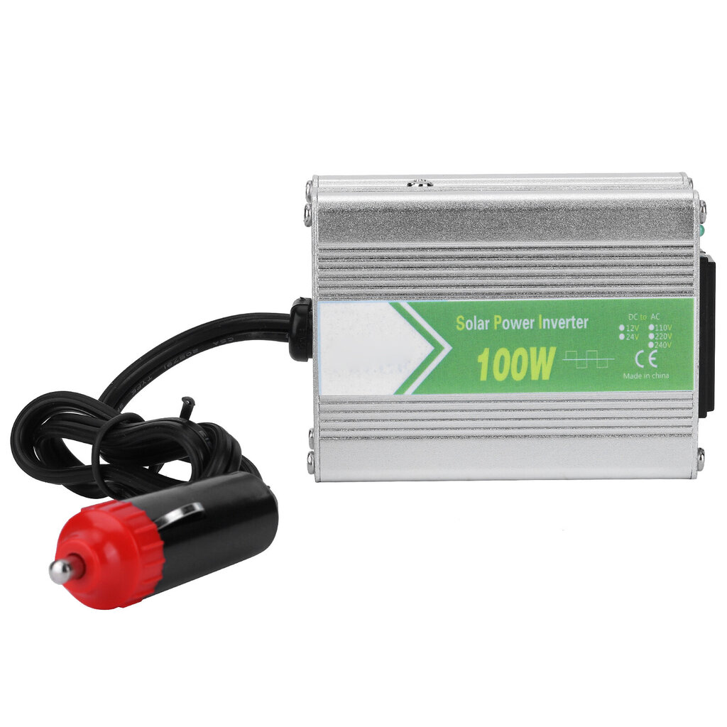 100 W auton jännitteen invertteri DC12V - AC220V korjausaaltoja LED-ilmaisimella hinta ja tiedot | Muuntimet ja invertterit | hobbyhall.fi