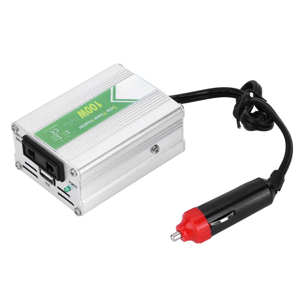 100 W auton jännitteen invertteri DC12V - AC220V korjausaaltoja LED-ilmaisimella hinta ja tiedot | Muuntimet ja invertterit | hobbyhall.fi