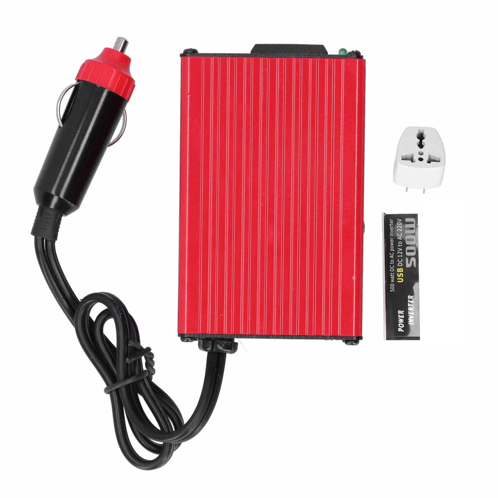 300 W Power Invertterin kaksi USB-porttia autokodille ulkokäyttöön DC 12V - AC AC220V 50+/-3Hz hinta ja tiedot | Muuntimet ja invertterit | hobbyhall.fi