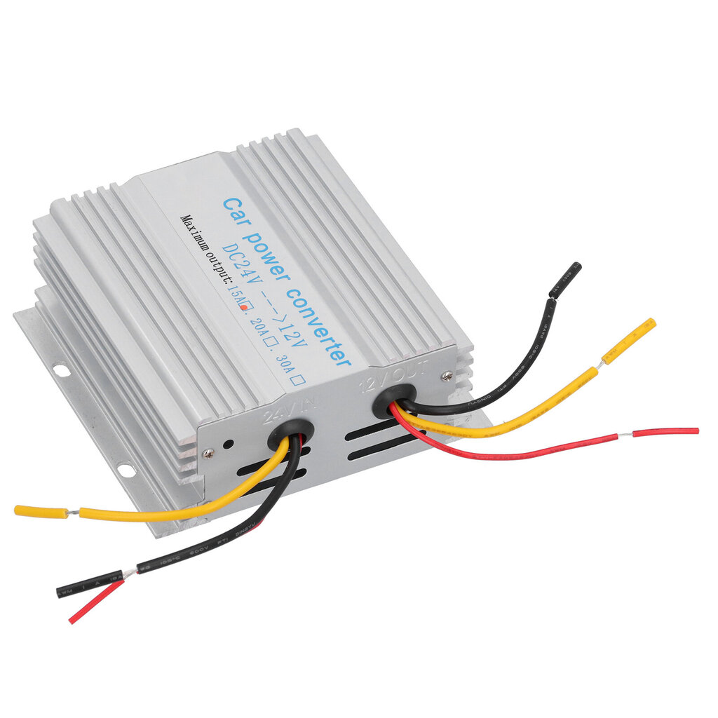 24 V - 12 V DC Power Converter - ammattimainen Voltage Buck -muuntaja henkilöautojen kuorma-autoihin 15 A hinta ja tiedot | Muuntimet ja invertterit | hobbyhall.fi