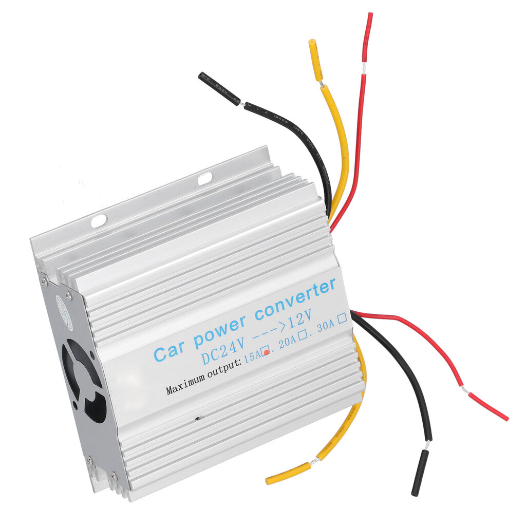 24 V - 12 V DC Power Converter - ammattimainen Voltage Buck -muuntaja henkilöautojen kuorma-autoihin 15 A hinta ja tiedot | Muuntimet ja invertterit | hobbyhall.fi