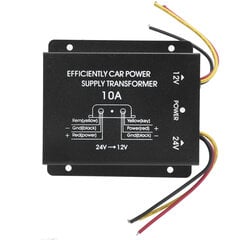 10A DC-virtamuunnin 24V - 12V Voltage Buck -säädin alumiiniseoksesta kuori autostereoradiolle DVD hinta ja tiedot | Muuntimet ja invertterit | hobbyhall.fi