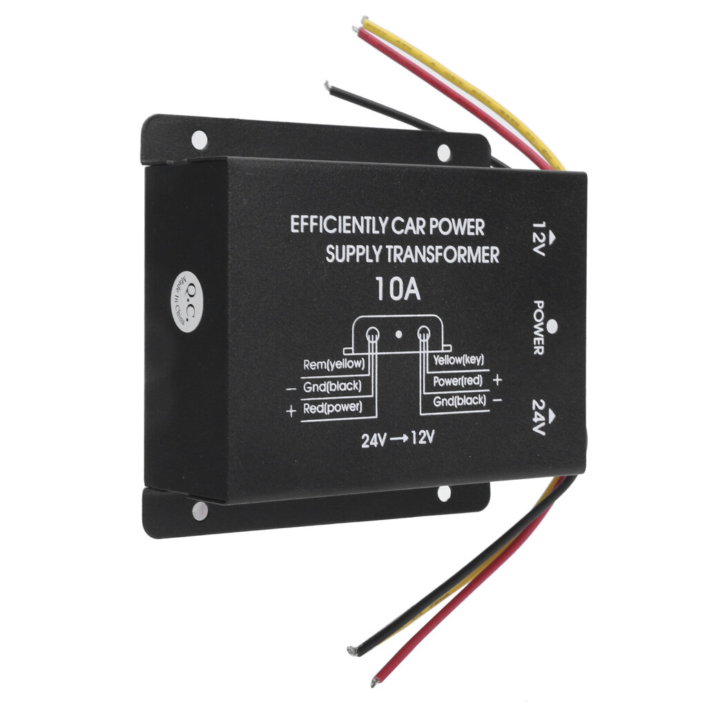 10A DC-virtamuunnin 24V - 12V Voltage Buck -säädin alumiiniseoksesta kuori autostereoradiolle DVD hinta ja tiedot | Muuntimet ja invertterit | hobbyhall.fi