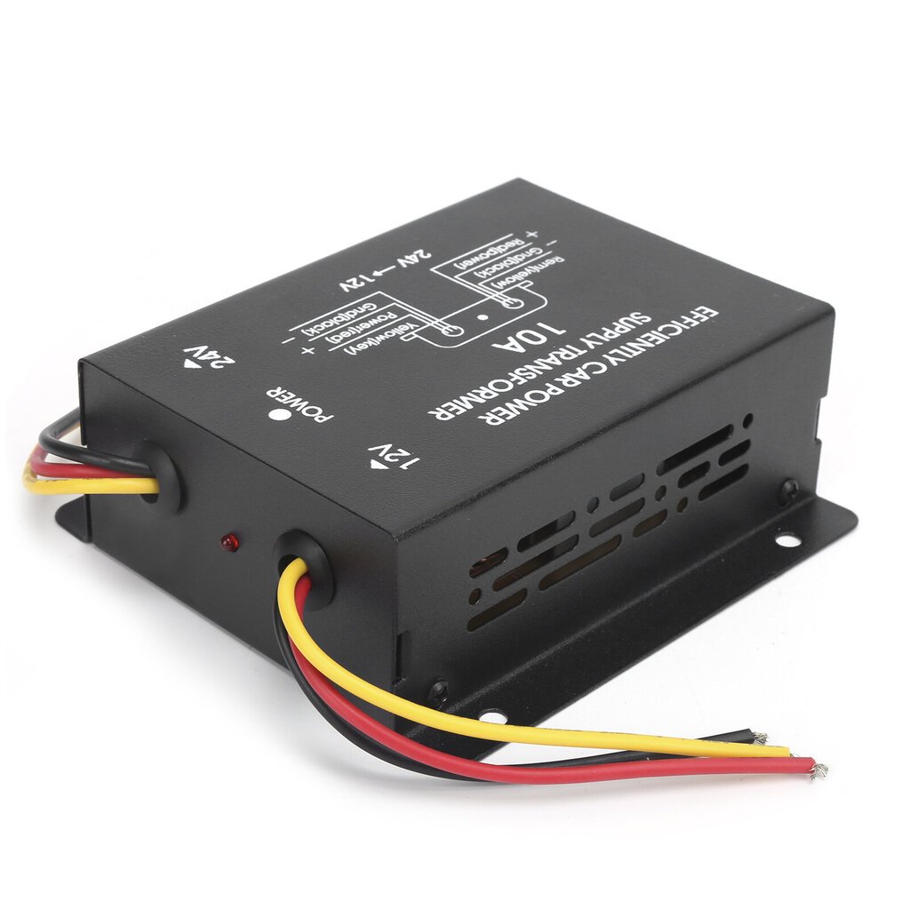 10A DC-virtamuunnin 24V - 12V Voltage Buck -säädin alumiiniseoksesta kuori autostereoradiolle DVD hinta ja tiedot | Muuntimet ja invertterit | hobbyhall.fi