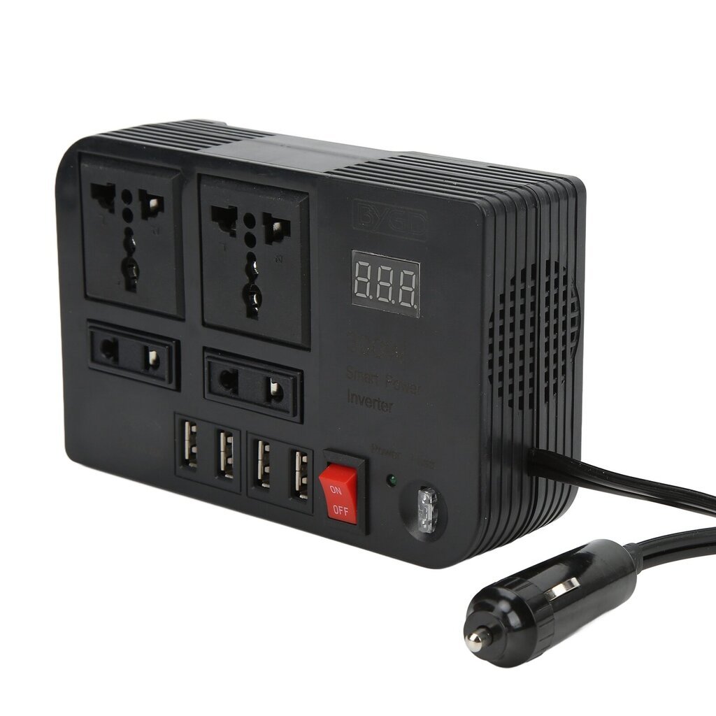 Power Inverter 12V - 220-240V 600W modifioitu siniaalto savukkeensytyttimen jännitteenmuunnin yleiskäyttöinen autoon hinta ja tiedot | Muuntimet ja invertterit | hobbyhall.fi