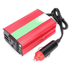 150 W auton aurinkoenergian invertteri USB-lataus DC 12V AC 220-240V hinta ja tiedot | Muuntimet ja invertterit | hobbyhall.fi