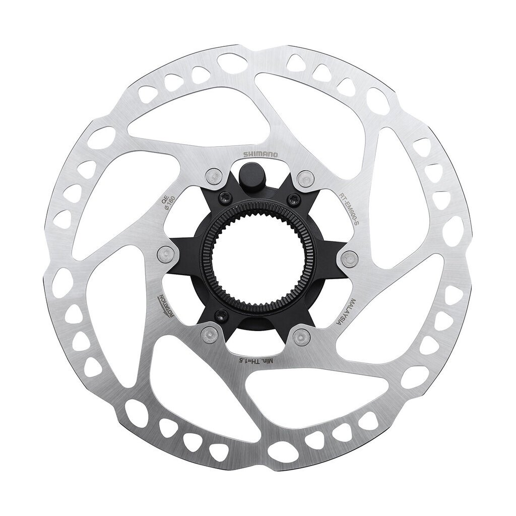 Jarrulevy Shimano RT-EM600 160MM Keskilukko hinta ja tiedot | Muut polkupyörän varaosat | hobbyhall.fi