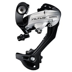 Takavaihtaja Shimano ALTUS RD-M370 SGS 9 vaihdetta, hopea hinta ja tiedot | Muut polkupyörän varaosat | hobbyhall.fi