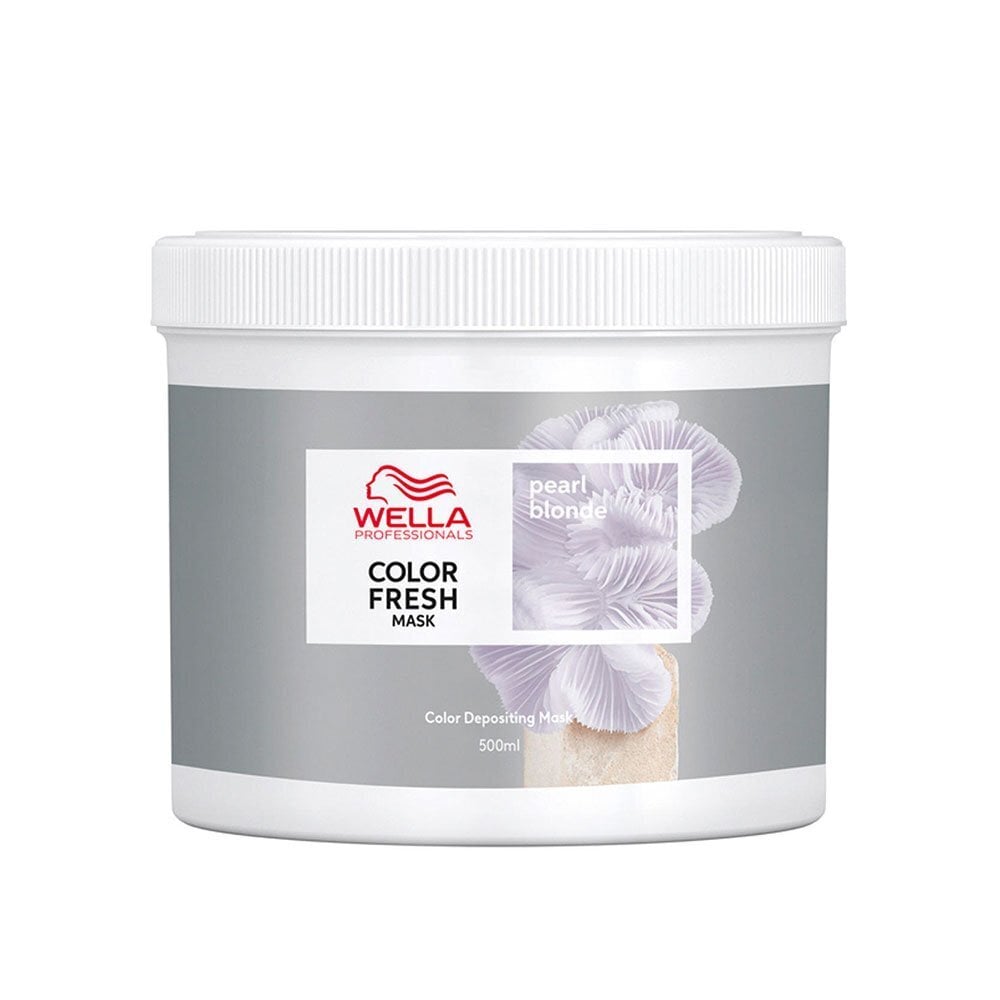 Hiuksia sävyttävä naamio Wella Color Fresh Mask Pearl Blonde 500 ml hinta ja tiedot | Hiusnaamiot, öljyt ja seerumit | hobbyhall.fi