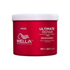 Intensiivinen hiusnaamio Wella Professionals Ultimate Repair Mask, 500ml hinta ja tiedot | Hiusnaamiot, öljyt ja seerumit | hobbyhall.fi