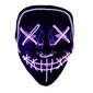 Halloween Mask LED, violetti hinta ja tiedot | Juhlakoristeet | hobbyhall.fi