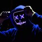 Halloween Mask LED, violetti hinta ja tiedot | Juhlakoristeet | hobbyhall.fi