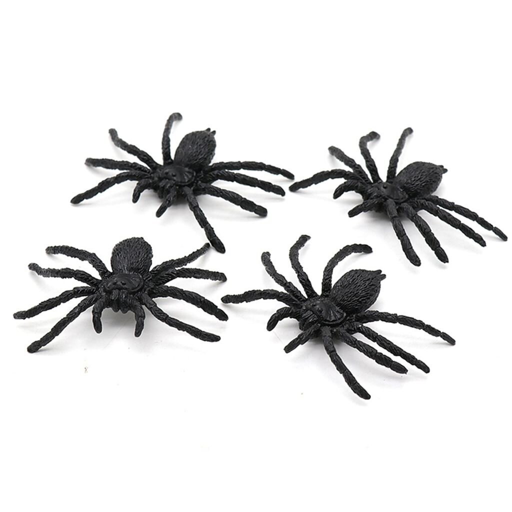 24 x väärennettyjä hämähäkkileluja, Halloween-koristelu, 8 x 6 cm hinta ja tiedot | Juhlakoristeet | hobbyhall.fi