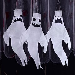 4 kpl Halloween ghost tuulisukkia, ghost face tuulisukkia, 130*60cm hinta ja tiedot | Juhlakoristeet | hobbyhall.fi