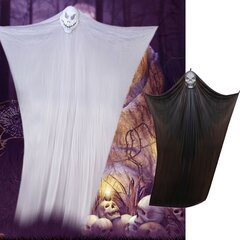 Halloween kauhukoristelu haamu, valkoinen, 3,3 x 1,6 m hinta ja tiedot | Juhlakoristeet | hobbyhall.fi