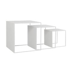 Sohvapöydän setti 2WALL TRIO METAL 35x45x55, valkoinen hinta ja tiedot | Sohvapöydät | hobbyhall.fi