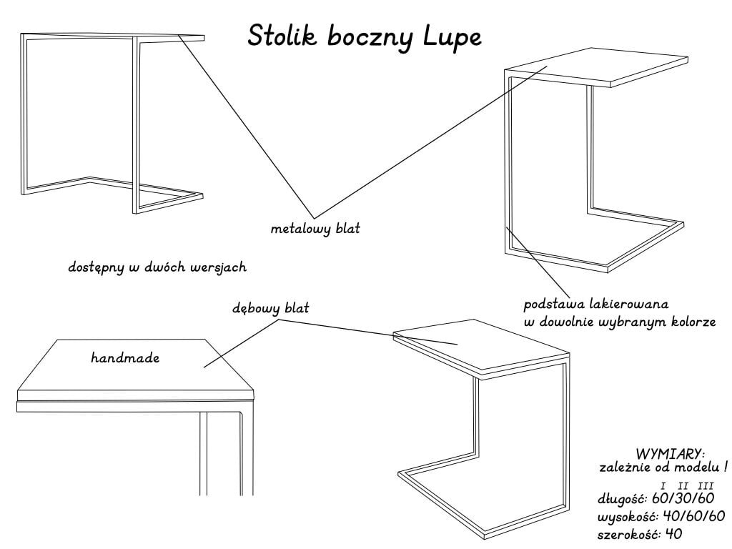 Sivupöytä LUPE METAL 60, musta hinta ja tiedot | Sohvapöydät | hobbyhall.fi