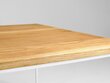 Sohvapöytä TENSIO WOOD 140x80, tammiviilu, valkoinen. hinta ja tiedot | Sohvapöydät | hobbyhall.fi