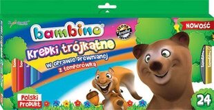 Lyijykynät Bambino, 24 kpl. hinta ja tiedot | Taide- ja askartelutarvikkeet | hobbyhall.fi