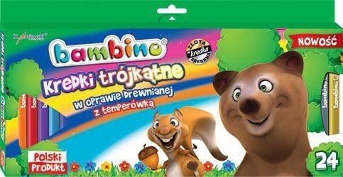 Lyijykynät Bambino, 24 kpl. hinta ja tiedot | Taide- ja askartelutarvikkeet | hobbyhall.fi