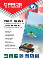 Laminointifolio A4 2x125mic, 100 arkkia hinta ja tiedot | Toimistotarvikkeet | hobbyhall.fi